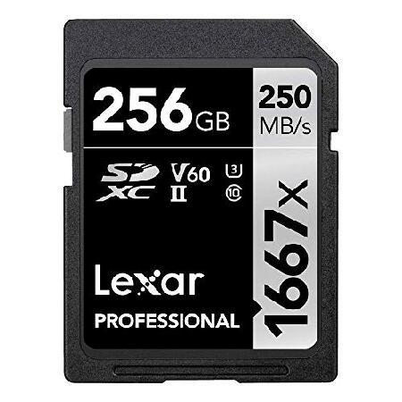 Lexar　LSD256CBNA1667　プロフェッショナル　SDHC　メモリーカードバンドル　1667x　UHS-II　256GB　SDXC　ケース　アクセサリーキットカードリーダー　LCDスクリーンカバ