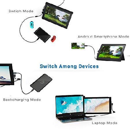 Mobile　Pixels　14‘’　Dual　Max　HD　Switch　Play　Portable　Plug　IPS　Mac　Screen,　Type-C　Powered　A　Com　and　USB　Laptops，Full　Monitor　USB　for　Windows　Tri　Trio