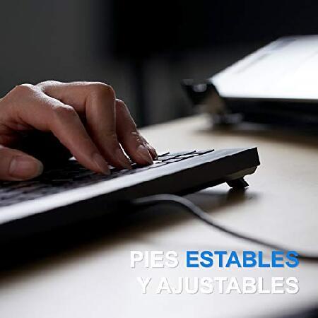 Perixx PERIBOARD-426ES ミニ Teclado conケーブル USB - Negro - QWERTY Espa〓ol｜koostore｜05