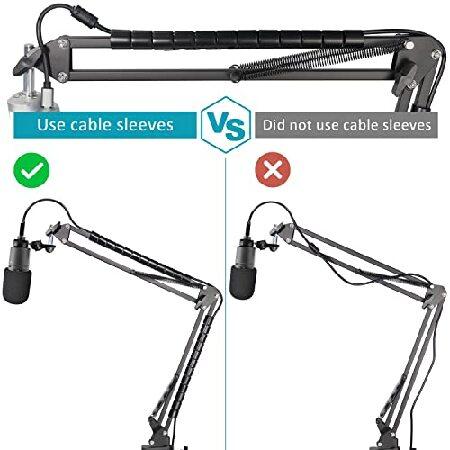 AT2020 Mic Boom Arm Stand with Pop Filter, Compatible with Audio-Technica AT2020, Audio-Technica AT2020V USB Microphone with Cable Sleeve by SUNMON｜koostore｜06