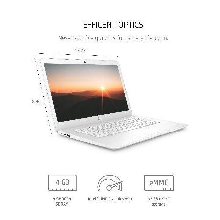 HP Chromebook 14 ノートパソコン デュアルコア Intel Celeron プロセッサー N3350 4GB RAM 32GB eMMCストレージ 14インチ FHD IPSディスプレイ Google Chrome O｜koostore｜03