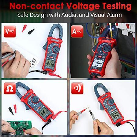 AstroAI Digital Clamp Meter Multimeter 2000 Counts Amp Voltage Tester Auto-ranging with AC/DC Voltage, AC Current, Resistance, Capacitance, Continuity｜koostore｜05