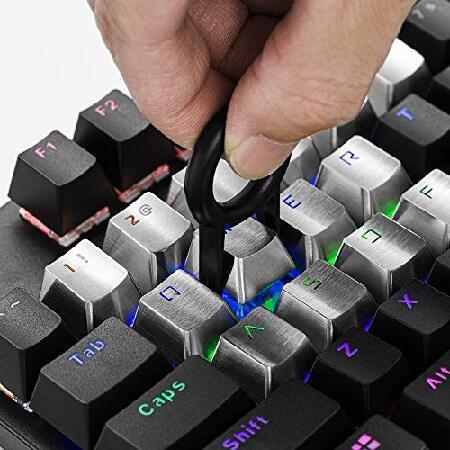 Hallsen メタルキーキャップ (WASDQREF+1-6) メカニカルゲーミング 