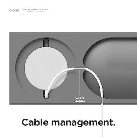elago MS充電トレイ MagSafe充電器対応 - 磁気ワイヤレス充電トレイ iPhone 13モデルおよびその他のワイヤレス充電電話に対応 [ブラック] [充電ケーブルは含まれ｜koostore｜03