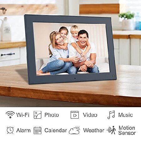 FULLJA　WiFi　Digital　16GB　Auto-Rotate,　10　Inch　IPS　Electronic　Photo　HD　Frame　Digital　Frames　Picture　Touch　with　Display,　Storage,　Screen　Motion　Sensor