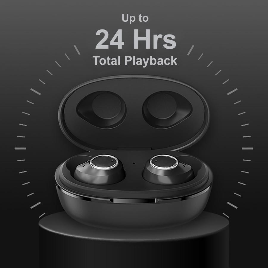 V5 Bluetooth Earbuds Works for Xiaomi Redmi 9T with Charging case for in Ear Headphones. (V5.0 【sunnto】 Black)