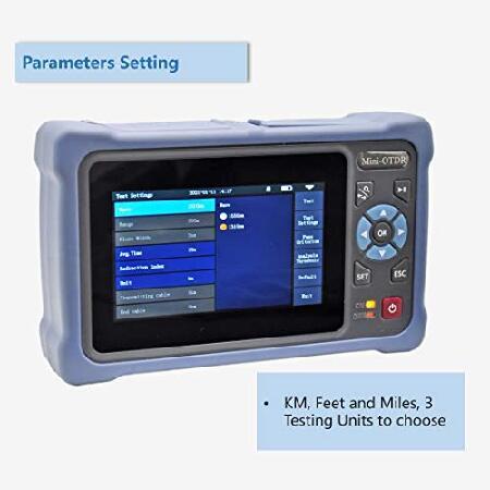 OTDR Fiber Tester 1310/1550nm 26/24dB with 4.3-inch Touch Screen, 11-in-1 OTDR SM with VFL OPM OLS Event Map RJ45, FC/UPC SC ST LC Connectors Included｜koostore｜06