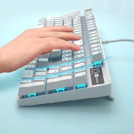 アウトレット取扱店 MageGee Mechanical Gaming Keyboard， Wired USB Adjustable Backlight Keyboard， New Mechanical Storm 100% Anti-ghosting Keyboard with Blue Switches for W