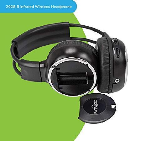 売品 RP Accessories IR-2008B Infrared Wireless Headphones， 2-Channel Folding Universal Rear Entertainment System IR Headphone for Car TV and DVD Player Aud