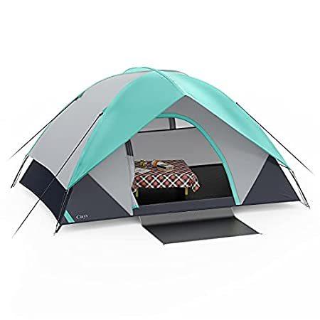 特別価格Ciays Camping Tent 2 Person, Waterproof Family Tent with Removable Rainfly 好評販売中