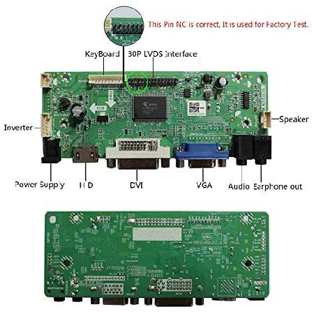 VSDISPLAY HD-MI DVI VGA オーディオ LCD コントローラ ボード 14.9" 1280x390 LTA149B780F 30 ピン LVDS インターフェイス 2CCFL バックライトLCDスクリーンに｜koostore｜03