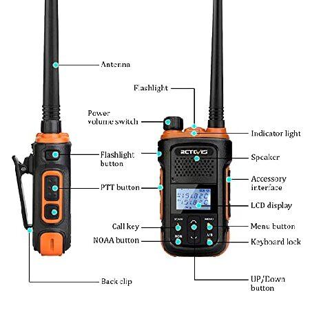 Retevis RB27V MURS Walkie Talkies,Long Range Way Radio Rechargeable,Detachable Antenna,NOAA,VOX,Flashlight,LCD Display, for Warehouse Retails School - 1