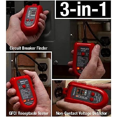 Triplett CBF200 3-in-1 Circuit Breaker Finder， GFCI Receptacle