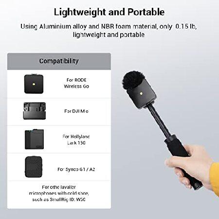 SmallRig Interview Microphone Handle , Stretchable Mic Handle for RODE Wireless Go , for DJI Mic, for Hollyland Lark 150, for Synco G1/A2 and Other Wi｜koostore｜06