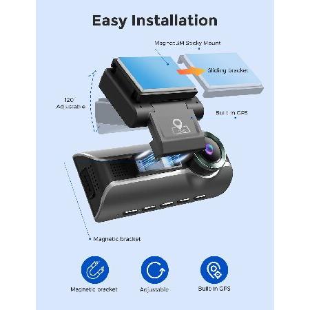 SDカード付）AZDOME Dash Cam M550 ドライブレコーダー