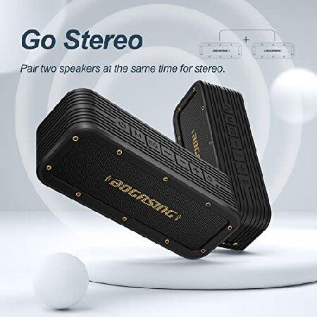 レインボーシックス Bluetooth Speaker， BOGASING M4 Speaker with 40W Stereo HD Surround Sound， Deeper Bass， 24H Playtime， IPX7 Waterproof， Bluetooth 5.0 TWS Wireless Dual