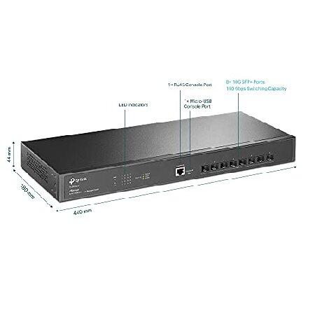 SFP+ 8ポート10GE TP-Link TL-SX3008F TL 10G 8ポート L2+マネージ 