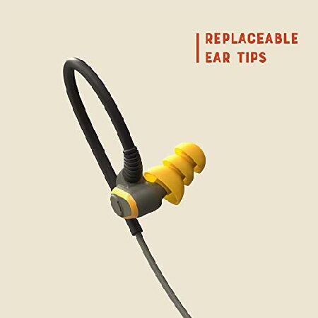 安さの秘密 Elgin Rumble Bluetooth Earplug Earbuds， 27 dB Noise Reduction Wireless Headphones with Noise Cancelling Mic， 20 Hour Battery Life， IP67 Waterproof， OS