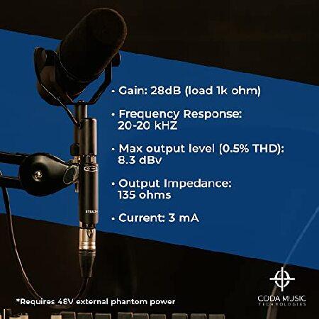 Coda MB-Stealth in-Line Microphone Preamp, Active Booster for Dynamic and Ribbon Mics - Ultra Low Noise, Enhance and Add Clarity to Your Podcast or Li｜koostore｜05