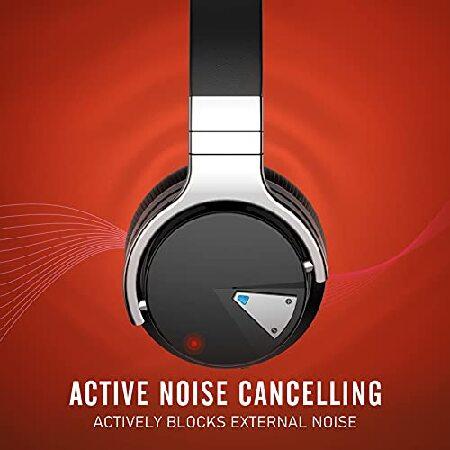 安い店の割引 Qisebin E7 Wireless Noise-Canceling Headphones， Over Ear Bluetooth Headphones Compatible with iOS ＆ Android - Built-in Microphone， Long Battery Life