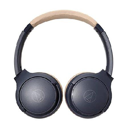 Audio-Technica ATH-S220BTNBG Wireless On Ear Headphones, Navy/Beige｜koostore｜03