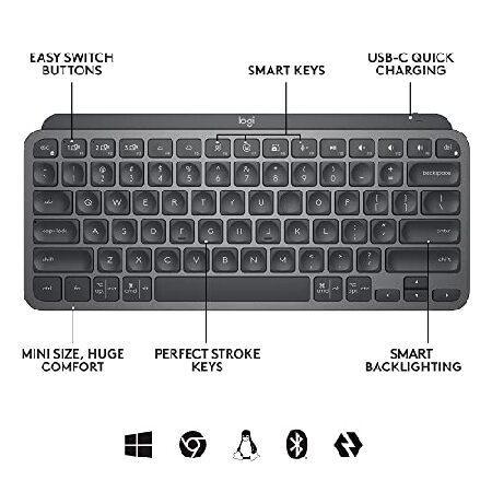 Logitech MX Keys Mini Wireless Illuminated Keyboard for Business, Compact, Logi Bolt Technology, Backlit, Rechargeable, Globally Certified, Windows/Ma｜koostore｜06