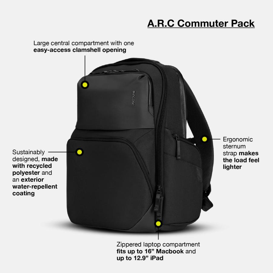 Incase A.R.C. Commuter Pack, 18.8L - Tech Backpack with Laptop 