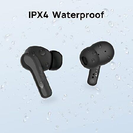 Konnek Stein True Wireless Earbuds, Bluetooth 5.1 Active Noise Cancelling Headphones, Sliding Design Charging Case 500mAh, IPX4 Waterproof, Deep Bass