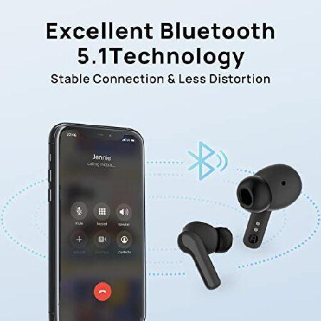 Konnek Stein True Wireless Earbuds, Bluetooth 5.1 Active Noise Cancelling Headphones, Sliding Design Charging Case 500mAh, IPX4 Waterproof, Deep Bass