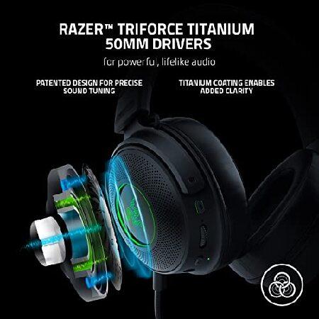 正規品取扱通販 V3 Pro HyperSense Wireless Gaming Headset w/Haptic Technology: Triforce Titanium 50mm Drivers - THX Spatial Audio - HyperSpeed Wireless - Hybrid Fabri