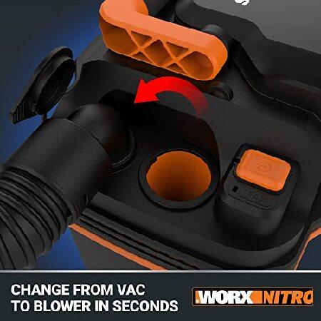 WORX　Nitro　WX031L　2.1　20V　Wet　Cordless　Gal　Dry　Vacuum,　Black