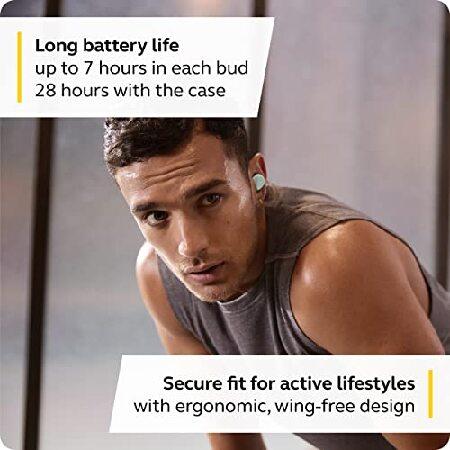 通販卸し売り Jabra Elite 4 Active in-Ear Bluetooth Earbuds - True Wireless Earbuds with Secure Active Fit， 4 Built-in Microphones， Active Noise Cancellation and Ad