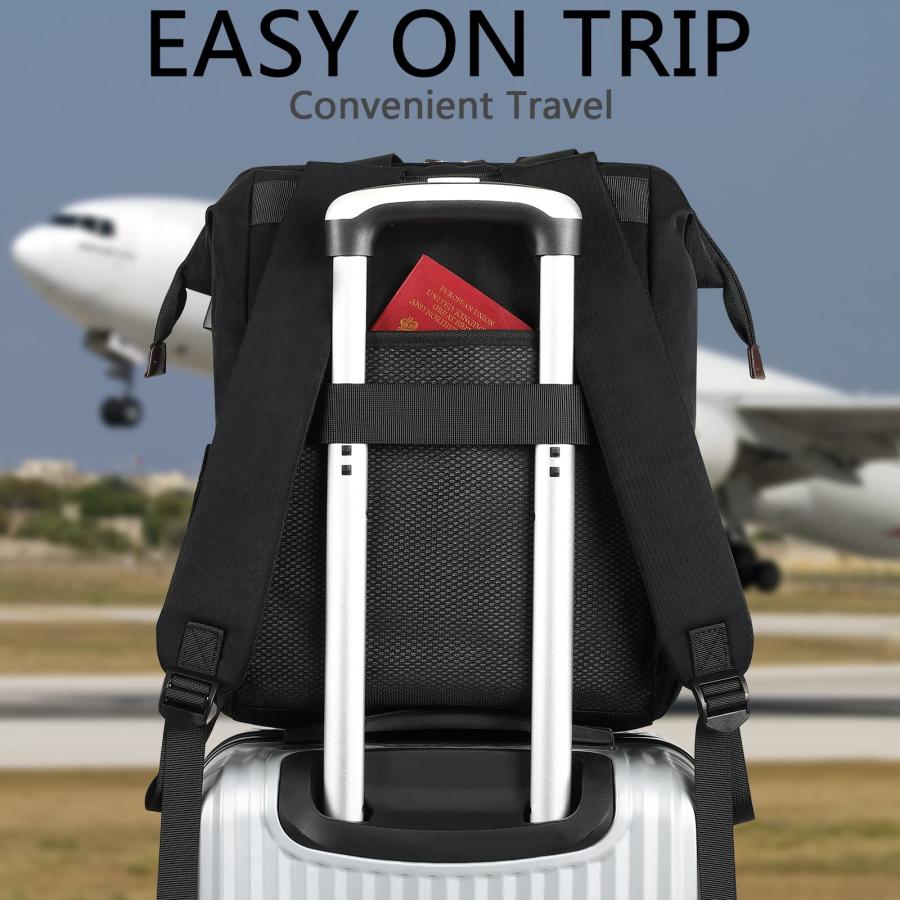Travel Laptop Backpack, Doctor Teacher Work RFID Anti Theft Durable Laptops Backpack with USB Charging Port, Water Resistant Wide Open College School バックパック・ザック Travel Laptop Backpack, Doctor Teacher Work RFID Anti Theft Durable Laptops Backpack with USB Charging Port, Water Resistant Wide Open College School バックパック・ザック