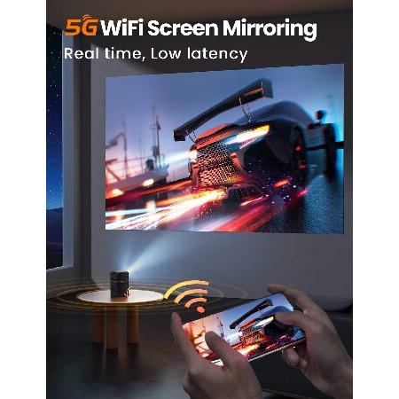 プロジェクター 小型 FATORK 5G モバイルプロジェクター 家庭用 プロジェクター 小型 FATORK 5G モバイルプロジェクター 家庭用