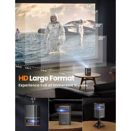 プロジェクター 小型 FATORK 5G モバイルプロジェクター 家庭用 プロジェクター 小型 FATORK 5G モバイルプロジェクター 家庭用