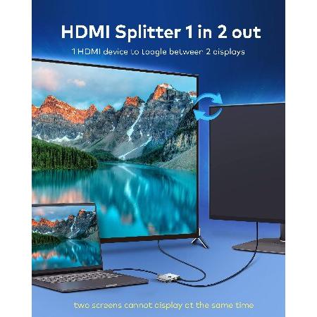 llano HDMI 2.1 スイッチ Ultra HD 8K 双方向HDMI切替器 スプリッター 4K@120Hz 8K@60Hz アルミニウム HDMI切替器 PS4/PS5 Xbox Roku Apple TV Fire Stick Sony｜koostore｜06