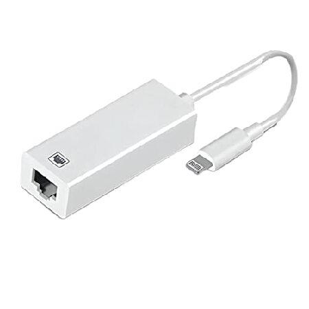 Apple MFi認証] Lightning - イーサネットアダプター RJ45 