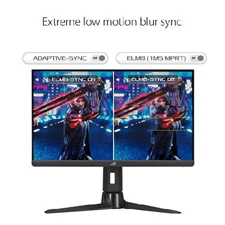 ASUS ROG Strix 24.5” 1080P HDR Gaming-Monitor (XG259CM) - Full HD, Fast IPS, 240Hz, 1ms, Extreme Low Motion Blur Sync, G-Sync compatible-KVM-support,｜koostore｜05