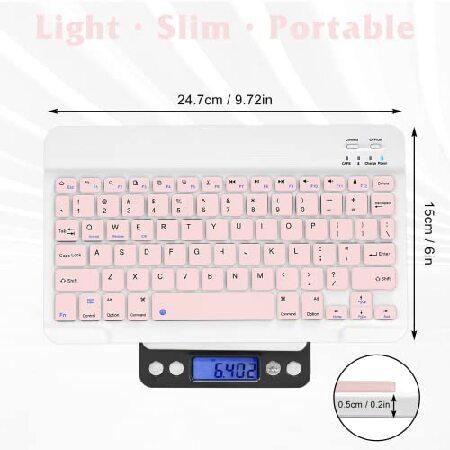 Rechargeable Bluetooth Keyboard and Mouse Combo Ultra Slim Full-Size Keyboard and Ergonomic Mouse for Lenovo Yoga Smart Tab and All Bluetooth Enabled｜koostore｜02