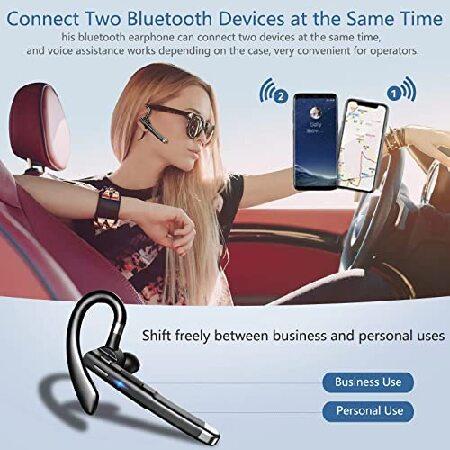 Bluetooth ヘッドセット 片耳 イヤホン ワイヤレス 耳掛け型 左右耳兼用 ワイヤレスヘッドセット 在宅勤務/テレワーク/オンライン会議/ビジネスチャット/zoom会｜koostore｜03