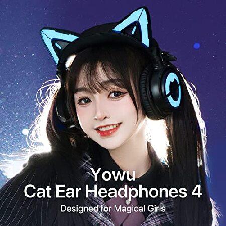 YOWU RGB 猫耳ヘッドホン 4 アップグレードされたワイヤレス YOWU RGB 猫耳ヘッドホン 4 アップグレードされたワイヤレス