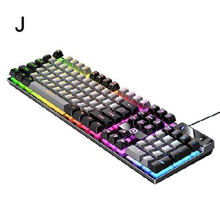 販売業者 Keyboard K500 Wired Keyboard Backlight Mechanical Feel Color Matching 104 Keys Computer E-Sports Gaming Keyboard for Desktop Gaming Computer Periphera