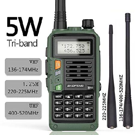 Green Baofeng UV-S9X3 5W Tri-Band Radio (UV-5R 3rd Gen) USB Charger Rechargeable Walkie Talkies Long Range Two Way Radio｜koostore｜02