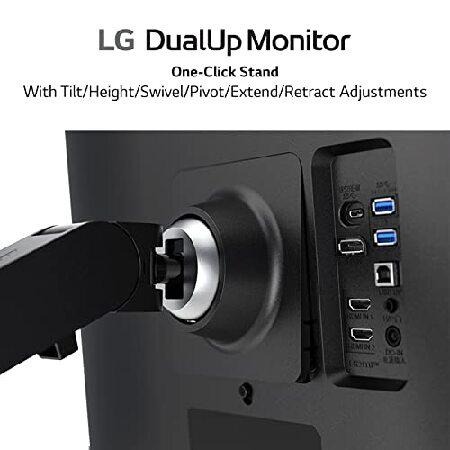 LG 28MQ780-B 28 Inch SDQHD (2560 x 2880) Nano IPS DualUp Monitor with Ergo Stand, DCI-P3 98% (Typ.) HDR10, USB Type-C (90W PD) - Black｜koostore｜06