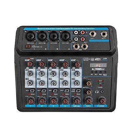 Professional Bluetooth Live Studio Audio Mixer Power Mixing Recorder Sound Board Console (6 Channel)｜koostore｜06