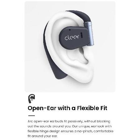 100％本物保証！ Cleer Audio ARC Open-Ear True Wireless Headphones with Touch Controls， Long-Lasting Battery Life， Touch Control， and Powerful Audio for Music， Podcast