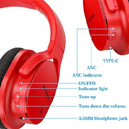 Active Noise Cancelling Headphones, Deep Bass Wireless Headphone, Noise Reduction Headsets with Voice Assistant, Memory Protein Earpads 40 【アプリケーション】 Hou