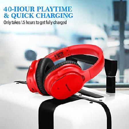Active Noise Cancelling Headphones, Deep Bass Wireless Headphone, Noise Reduction Headsets with Voice Assistant, Memory Protein Earpads 40 【アプリケーション】 Hou