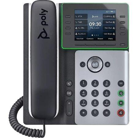 Poly Edge E320 IP Desk Phone (Plantronics + Polycom) - Designed for Hybrid Work - 8-line Keys Supporting up to 32 Lines - Integrated Bluetooth for Mob｜koostore｜03