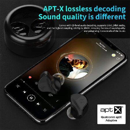 KZ VXS Five Drivers HiFi Bluetooth Headphones/Headset for Audiphile, in-Ear TWS True Wireless Earbuds 1DD 4BA Aptx Long 25H Playback Gaming Sports Ear｜koostore｜06